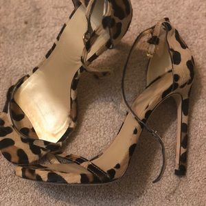 Stuart Weitzman nudist in leopard calf hair